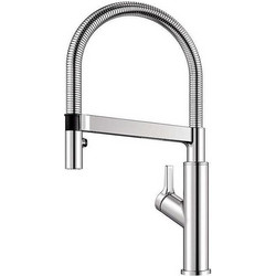 Blanco Candor-S 523121 Μπαταρία Κουζίνας Πάγκου Διπλής Παροχής Ανάμεικτη με Ντουζ Inox
