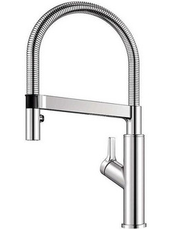 Blanco Candor-S 523121 Μπαταρία Κουζίνας Πάγκου Διπλής Παροχής Ανάμεικτη με Ντουζ Inox