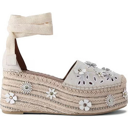 Kurt Geiger Καλοκαιρινές Γυναικείες Πλατφόρμες Κλειστές Χαμηλές Εκρού 4352644209-44