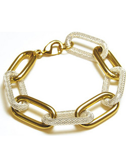 Farma Bijoux Γυναικείο Βραχιόλι Xρυσό & Ασημί 8057461380167