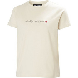 Helly Hansen Core Graphic Γυναικείο Αθλητικό T-Shirt Εκρού 54592-034