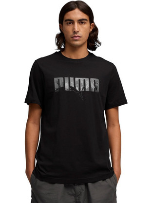 Puma ESS Logo Lab STORY Tee Ανδρικό Αθλητικό T-Shirt Μαύρο 692026-01