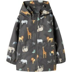 Name It Παιδικό Μπουφάν Χειμωνιάτικο Softshell Αδιάβροχο Αντιανεμικό Ανθρακί 13251603