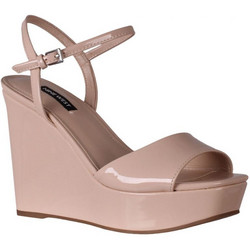Nine West Καλοκαιρινές Γυναικείες Πλατφόρμες Πολύ Ψηλές Nude KINDA3
