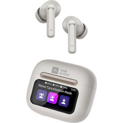 AGM Buds 9 Ακουστικά Bluetooth In Ear Ανθεκτικά στο Νερό Beige