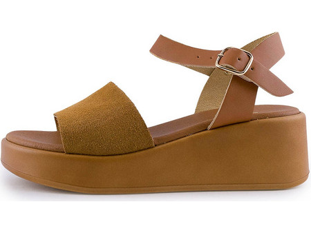 Love4shoes Καλοκαιρινές Γυναικείες Πλατφόρμες Χαμηλές Ταμπά 1500