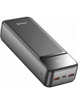 Swissten Powerline II Power Bank 30000mAh 22.5W με 2 Θύρες USB-A & Θύρα USB-C Black