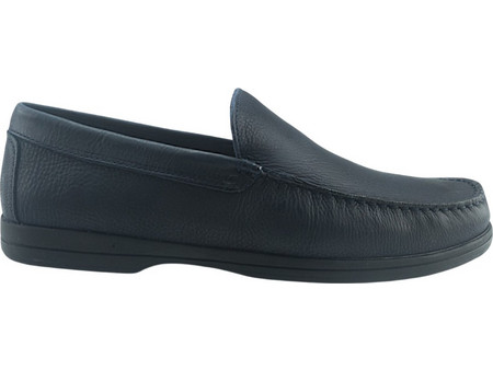 ACE Preto Ανδρικά Μοκασίνια Loafers Δερμάτινα Navy Μπλε 9838-63