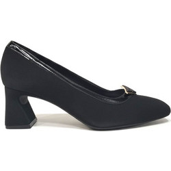 Iris Violeta Γόβες Suede με Χοντρό Χαμηλό Τακούνι Μαύρες