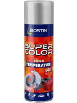 Bostik SUPER COLOR HIGH TEMPERATURE Σπρέι Βαφής Μαύρο