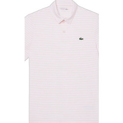 Lacoste Ανδρική Μπλούζα Polo Κοντομάνικη Ροζ DH7418-T91