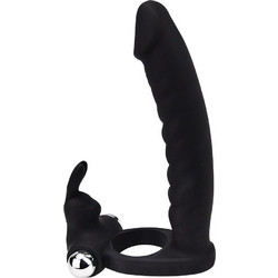 Loving Joy Double Fun Rabbit Πρωκτικός Δονητής Ασύρματος 15cm Μαύρος