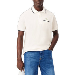 Lacoste Ανδρική Μπλούζα Polo Κοντομάνικη Εκρού 3PH9838-EV0