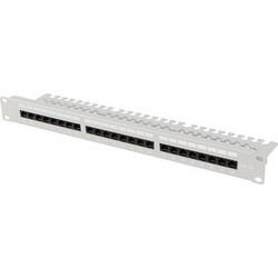 Lanberg PPUA-1124-S Ethernet Patch Panel Rack 1U 19" 24 Θυρών Cat.6a Unshielded UTP