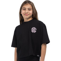 District75 Παιδικό T-Shirt Κοντομάνικο Μαύρο 126KGCR-736-071