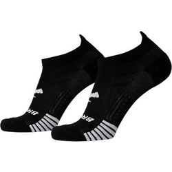 Brooks Ανδρικές Κάλτσες Κοντές με Σχέδια Μαύρες 2Pack 280496-001