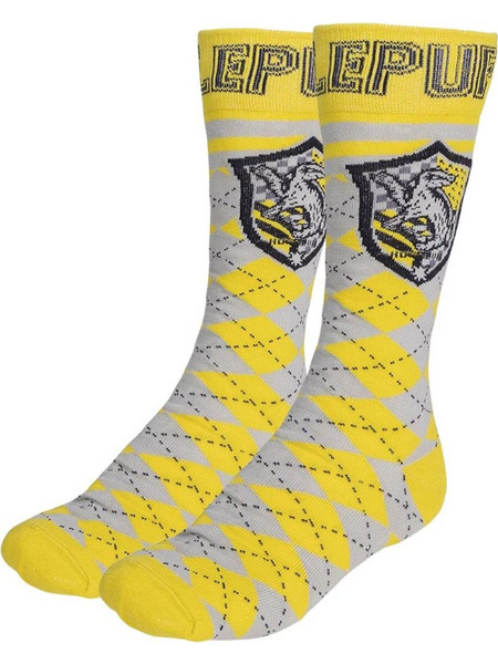 Cerda Harry Potter Hufflepuff Ανδρικές Κάλτσες Ψηλές με Σχέδια Κίτρινες 2900002535