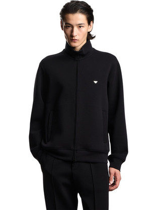 Emporio Armani Ανδρική Ζακέτα Φούτερ με Φερμουάρ Μαύρη EM004536AF10013UC001
