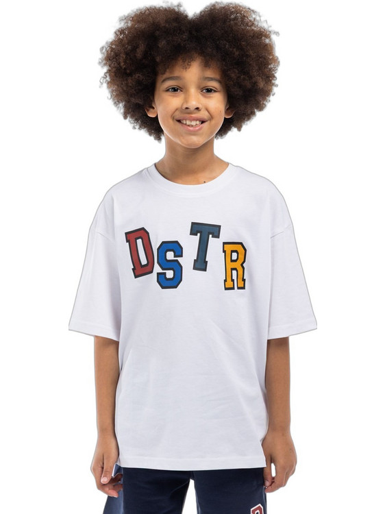 District75 Παιδικό T-Shirt Κοντομάνικο Λευκό 126KBSS-709-091