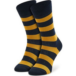 Happy Socks Ανδρικές Κάλτσες Ψηλές Μαύρες STR01-6550
