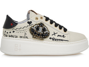Gio+ Γυναικεία Sneakers Flatforms Λευκά U197A2783-0I2