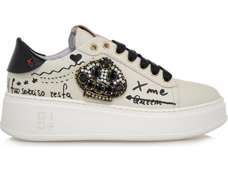 Gio+ Γυναικεία Sneakers Flatforms Λευκά U197A2783-0I2