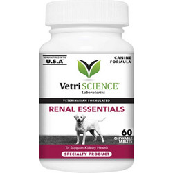 VetriScience Renal Essentials Συμπλήρωμα Διατροφής Σκύλου για Νεφροπάθειες 60 Δισκία