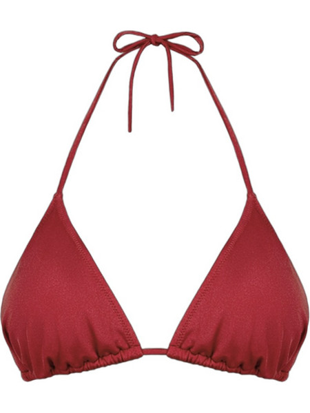 Rock Club Bikini Top Τριγωνάκι με Ενίσχυση Μπορντό BP-1052-409S