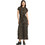 Funky Buddha Maxi Καλοκαιρινό Καθημερινό Φόρεμα Σεμιζιέ Μεταξωτό Μαύρο FBL013-103-13