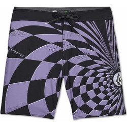 Volcom Piral Stone Mod 19" Ανδρικό Μαγιό Βερμούδα με Σχέδια Μαύρο A0812624-VLT