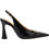 Haralas Γόβες Slingback Λουστρίνι με Χοντρό Ψηλό Τακούνι Μαύρες 13770007