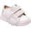 Gorgino Βαπτιστικά Sneakers για Κορίτσι Δερμάτινα Ανατομικά Λευκά 2353