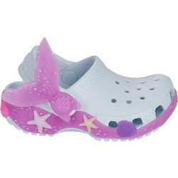 Crocs Παιδικά Παπούτσια Θαλάσσης για Κορίτσι Ανατομικά Λευκά Φούξια 213189-5EA