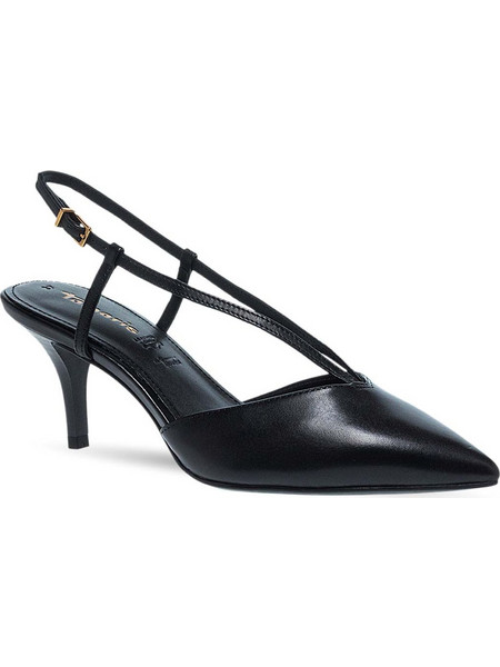 Tamaris Γόβες Slingback Δερμάτινες με Τακούνι Στιλέτο Μαύρες 1-29620-46-003