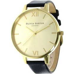 Olivia Burton Γυναικείο Ρολόι με Μαύρο Δερμάτινο Λουράκι OB13BD06