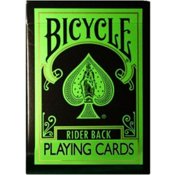 Bicycle Reverse Rider Back Τράπουλα Πράσινη Μαύρη