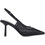 Lara Conte Γόβες Slingback Δερμάτινες με Λεπτό Ψηλό Τακούνι & Στρας Μαύρες U47007335-9E0