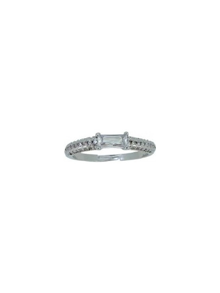 RO Accessories Γυναικείο Δαχτυλίδι Ροζέτα Ασημί R177
