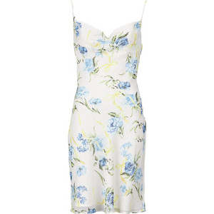 Guess Linda Mini Καλοκαιρινό Βραδινό Φόρεμα Floral Εκρού W6GK27W1816-PMI9
