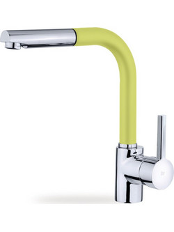 Teka ARK 938 23938120FY Μπαταρία Κουζίνας Πάγκου Διπλής Παροχής Ανάμεικτη με Ντουζ Κίτρινη