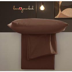 Isadore Lorraine Σεντόνι Μονό Βαμβακερό 160x260 Love your bed Σοκολά