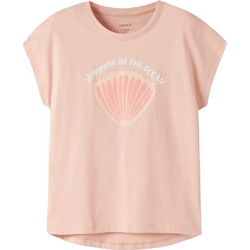 Name It Swimming In The Ocean Παιδικό T-Shirt Κοντομάνικο Σομόν 13228210
