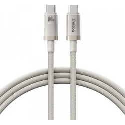 Baseus Titanium Braided USB-C to USB-C 100W 1m Silver P10378100G21-00