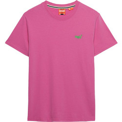 Superdry Vintage Logo Embossed Tee Ανδρικό Αθλητικό T-Shirt Φούξια M1011245A-J7F