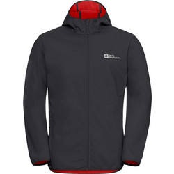 Jack Wolfskin Αθλητικό Ανδρικό Μπουφάν Χειμωνιάτικο Softshell Αδιάβροχο Αντιανεμικό Μαύρο 1307471-T0528