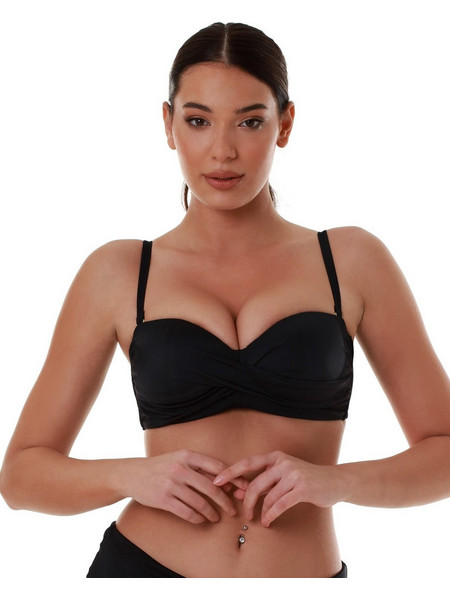 Bluepoint Bikini Top Strapless Μαύρο 26066093C-02