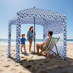 Vevor Σκίαστρο Παραλίας Μπλε 183x183x229cm JYKHTXW6FT6FIF5VN001V0