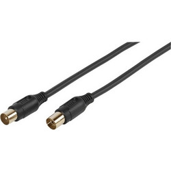 Vivanco Καλώδιο Κεραίας Coax Male to Coax Female 3m Black VVACABMF300K