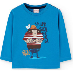 Boboli Παιδικό T-Shirt Μακρυμάνικο Royal Blue 322041-2627