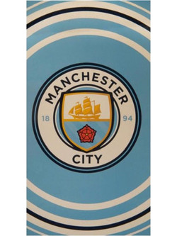 Manchester City Παιδική Πετσέτα Θαλάσσης Microfiber Γαλάζια 70x140cm 181442